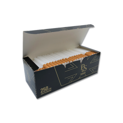 P&S Black Parker&Simpson King Size 250 Cigarette Filter Tubes